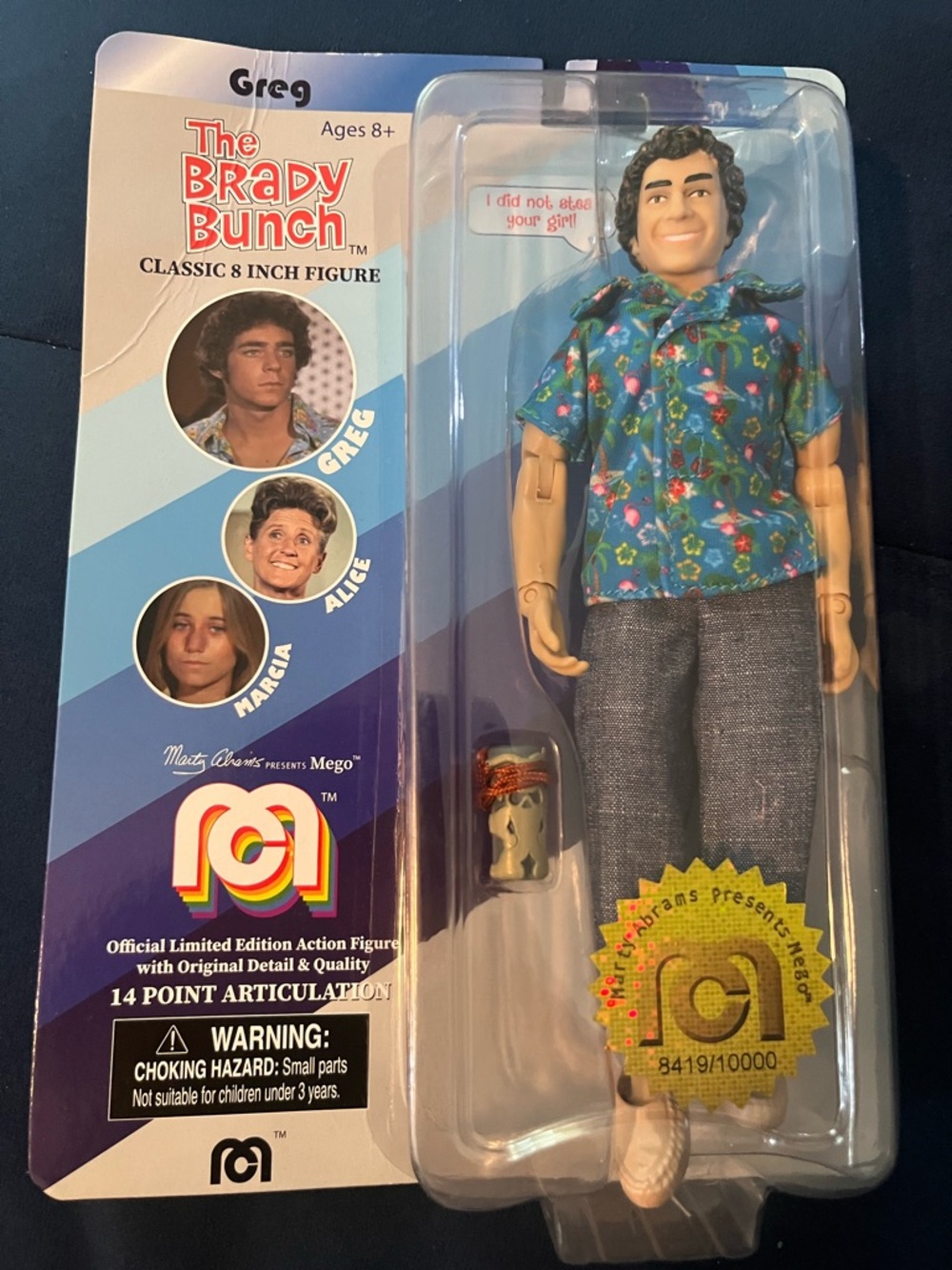 MEGO Corp: The Brady Bunch - Gregg 14 point articulation Figure